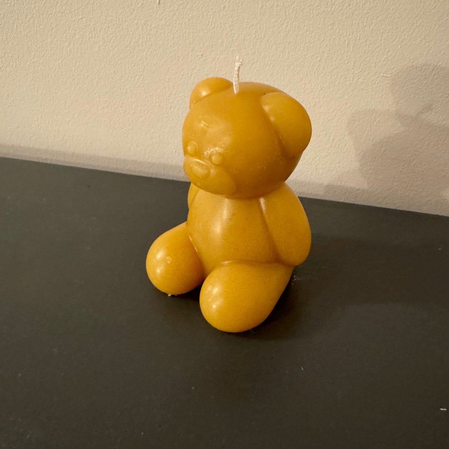 A side angle of the large beeswax bears