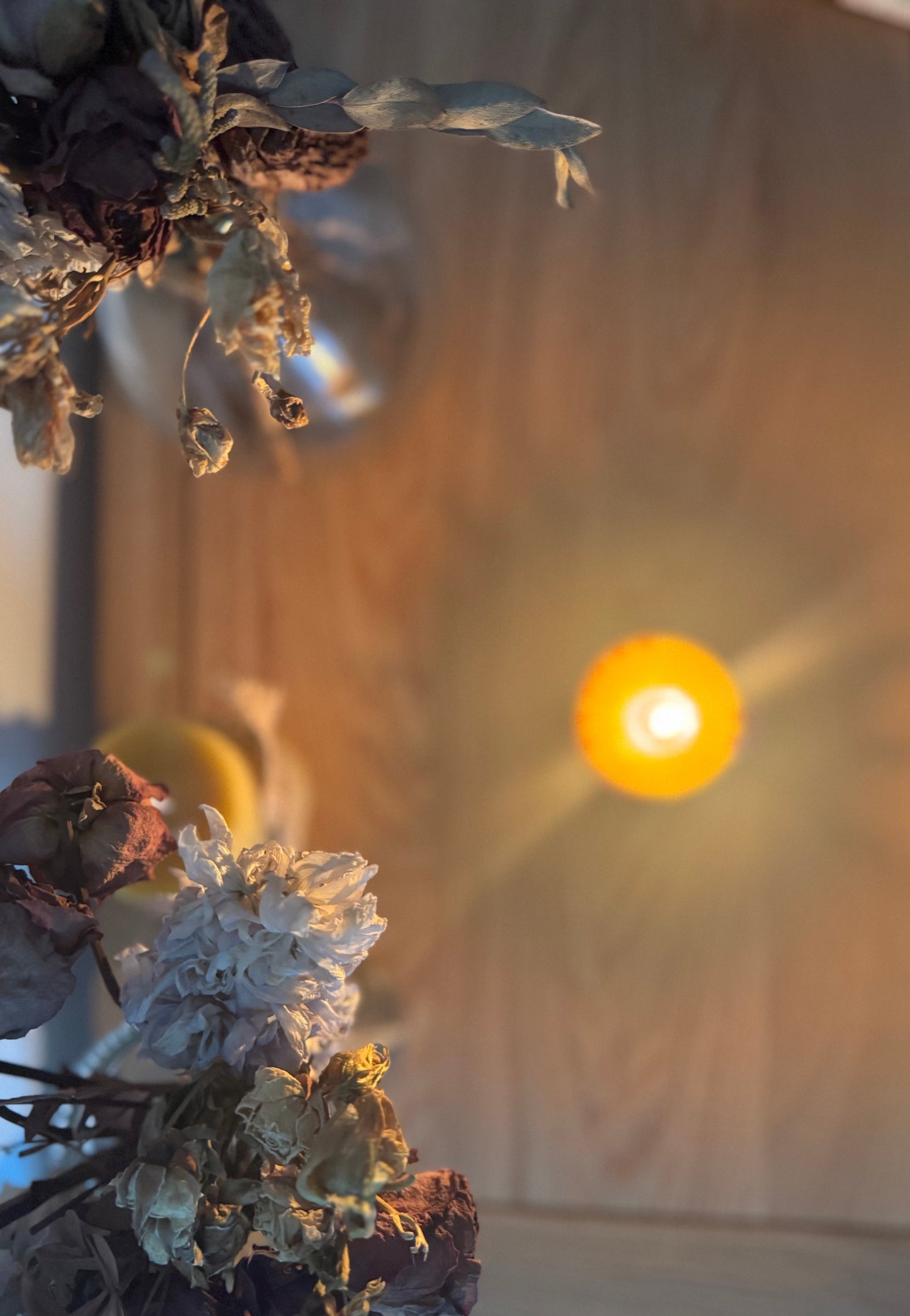 Honeycomb Bee Pillar Beeswax Candle