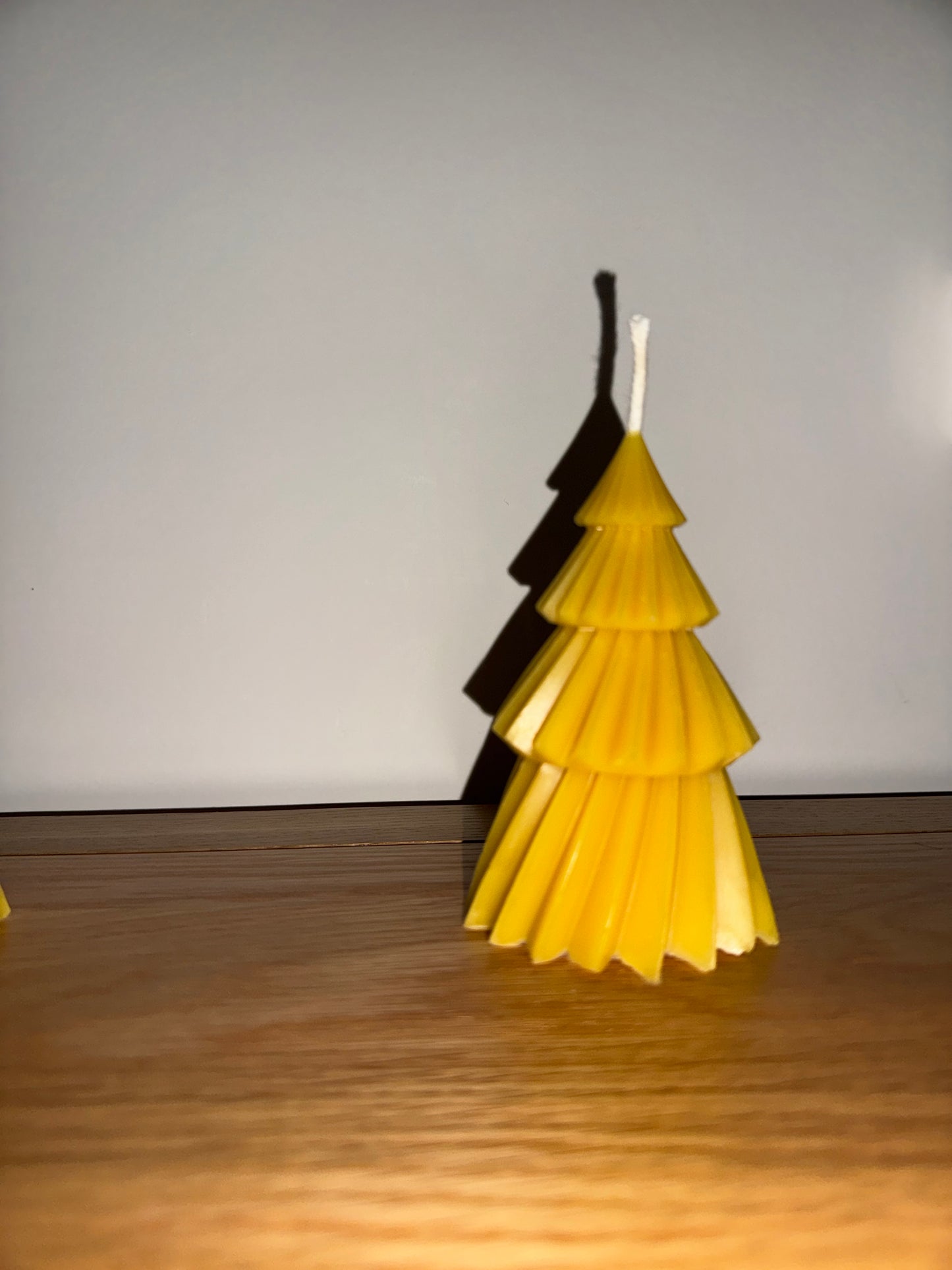 Hand Poured Tiered Christmas Tree Beeswax Candle
