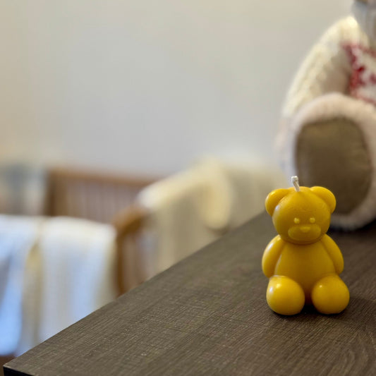 Ember & FlourishBaby Bear Hand Poured Beeswax Candles