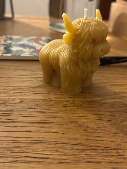 Ember & FlourishHighland Cow Hand Poured Beeswax Candle