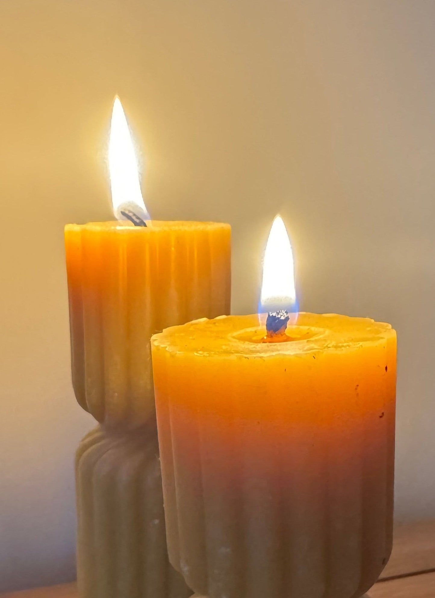 Ember & FlourishLow Twisted Pillar Beeswax Candle