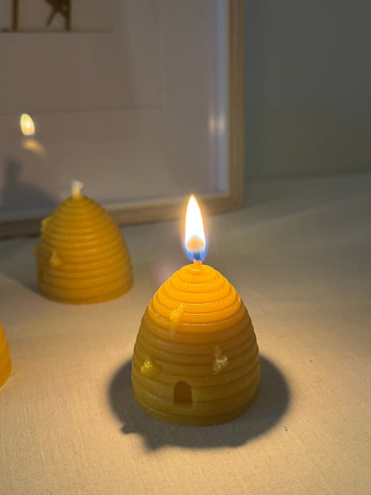 Ember & FlourishSkep Hive Handcrafted Beeswax Candle Pair