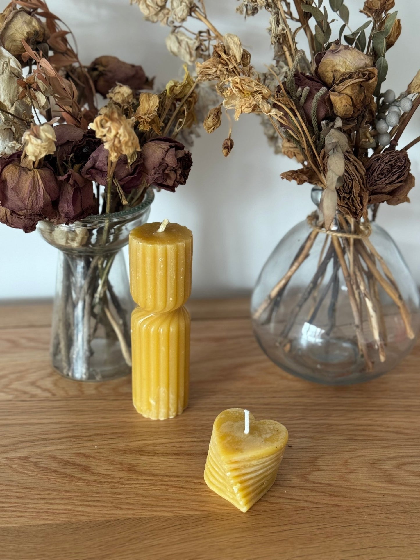 Ember & FlourishTwisted Heart Beeswax Candle