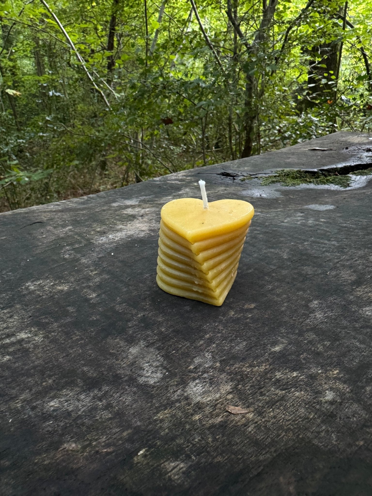 Ember & FlourishTwisted Heart Beeswax Candle